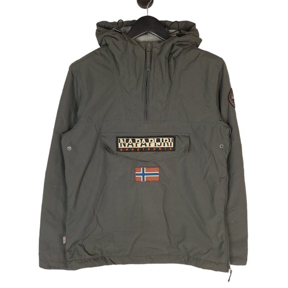 Napapijri Other - Men's Napapijri Rainforest Fleece Lined 1/4 Zip Jacket In Grey Size Small